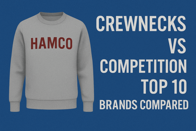 Crewnecks vs Competition: Top 10 Brands Compared