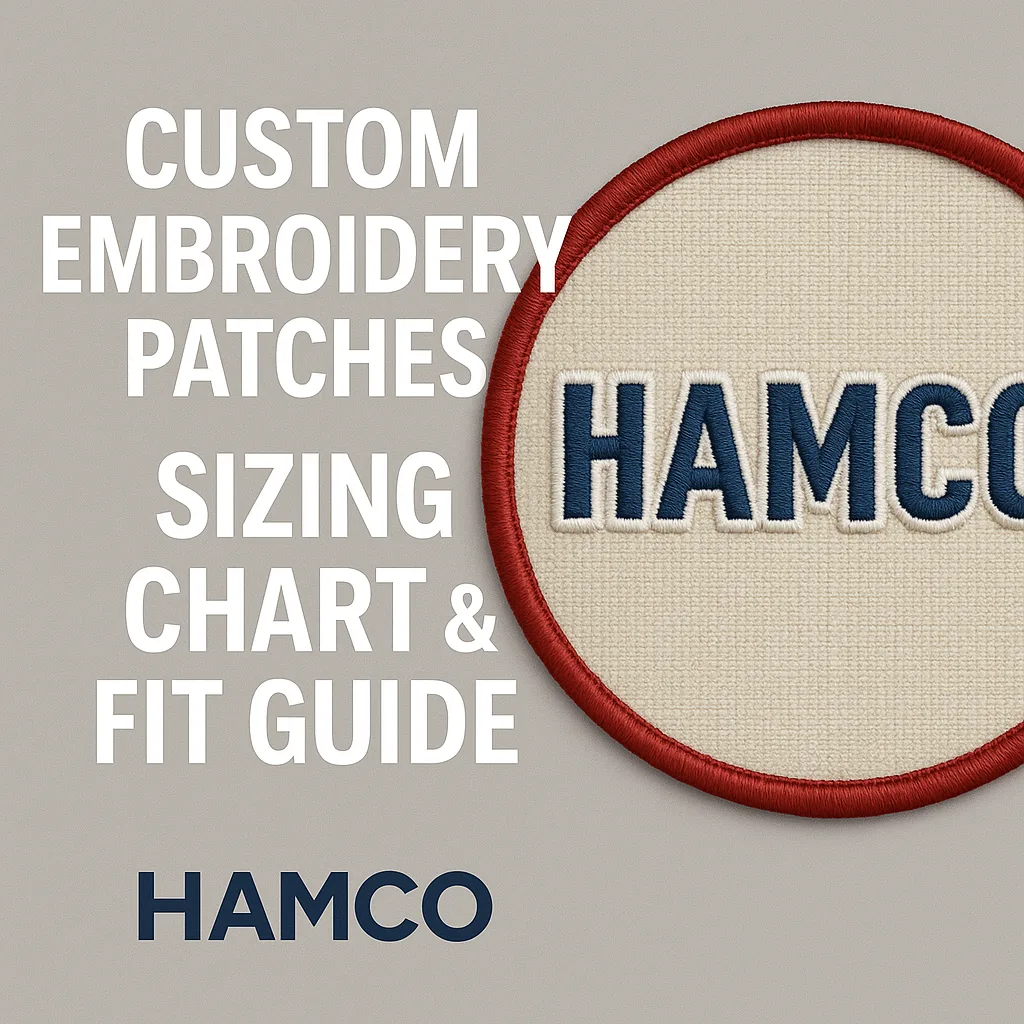 Custom Embroidery Patches Sizing Chart & Fit Guide