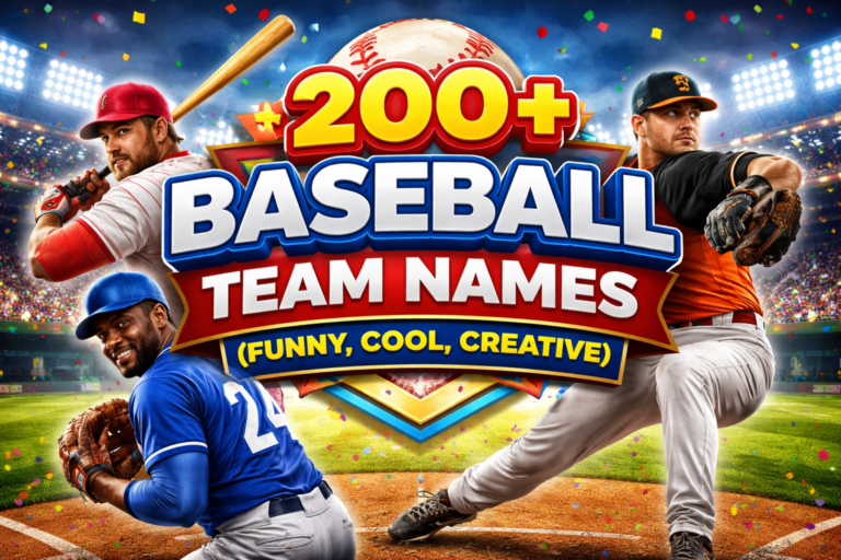 200+ Baseball Team Names (Funny, Cool, Creative) to Inspire Your Squad