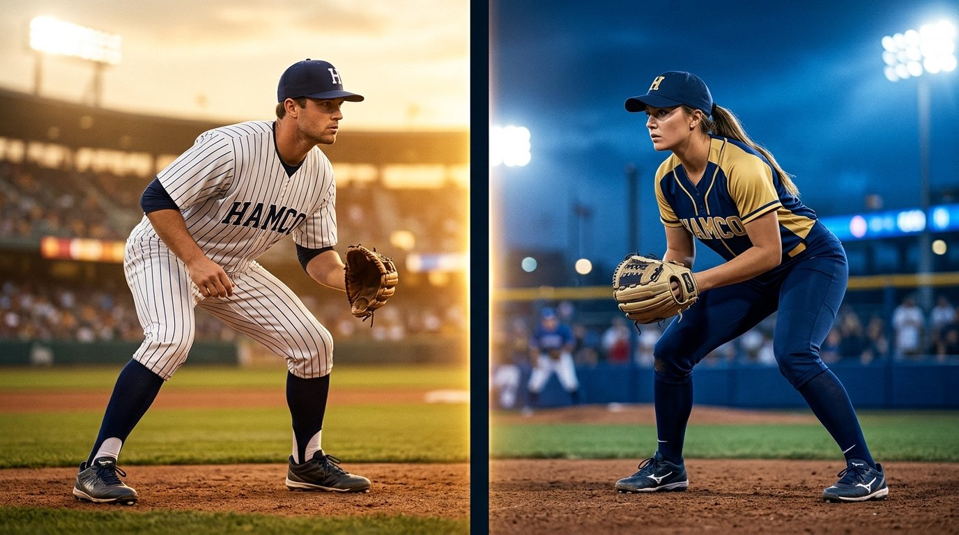 Baseball vs Softball Uniforms
