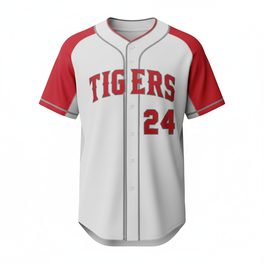 Full Button Baseball Jersey