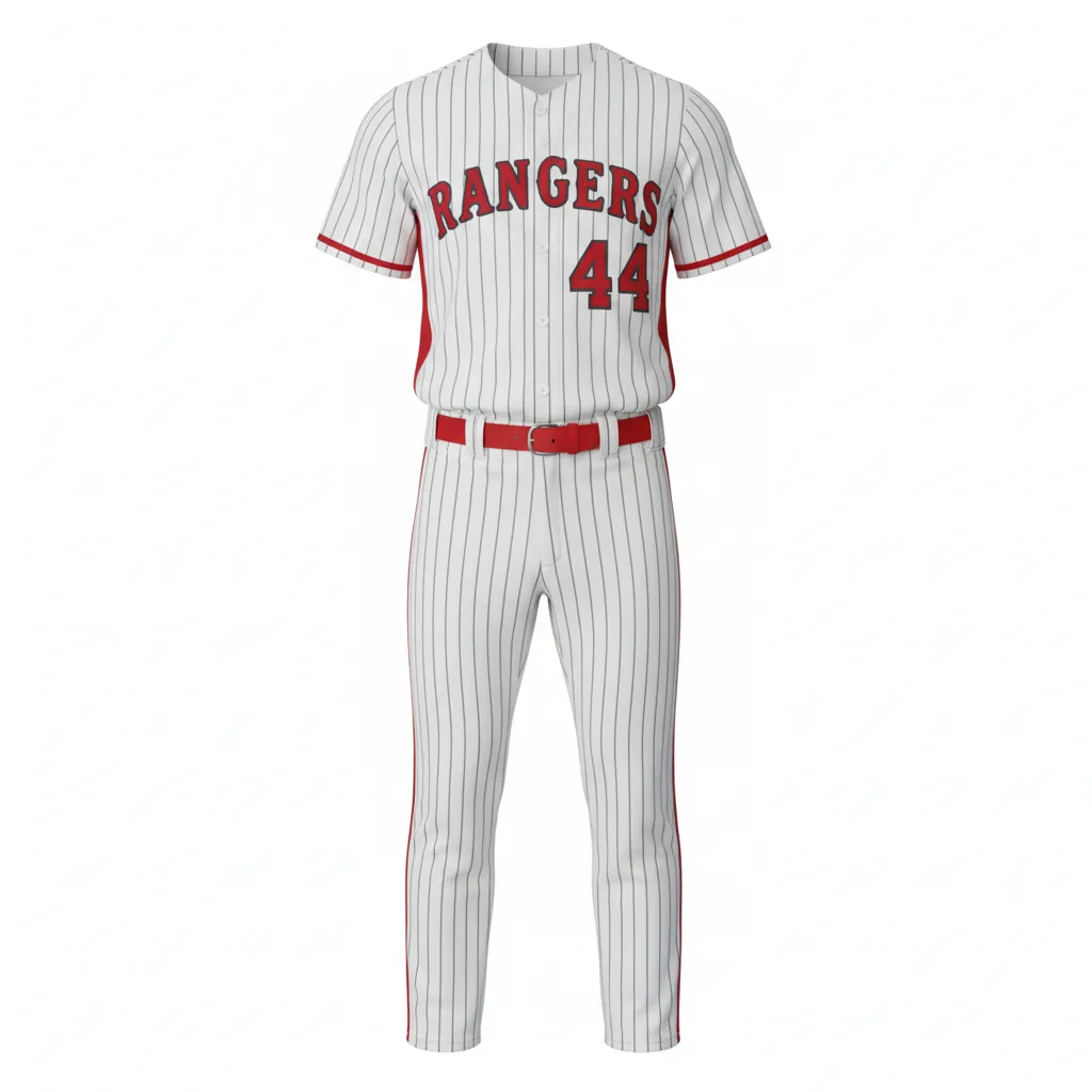 Full Button Baseball Uniform Set