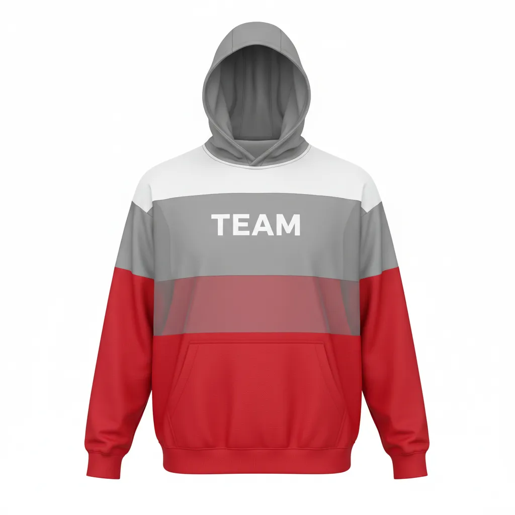 Custom Pullover Baseball Hoodie - Front View - HAMCO