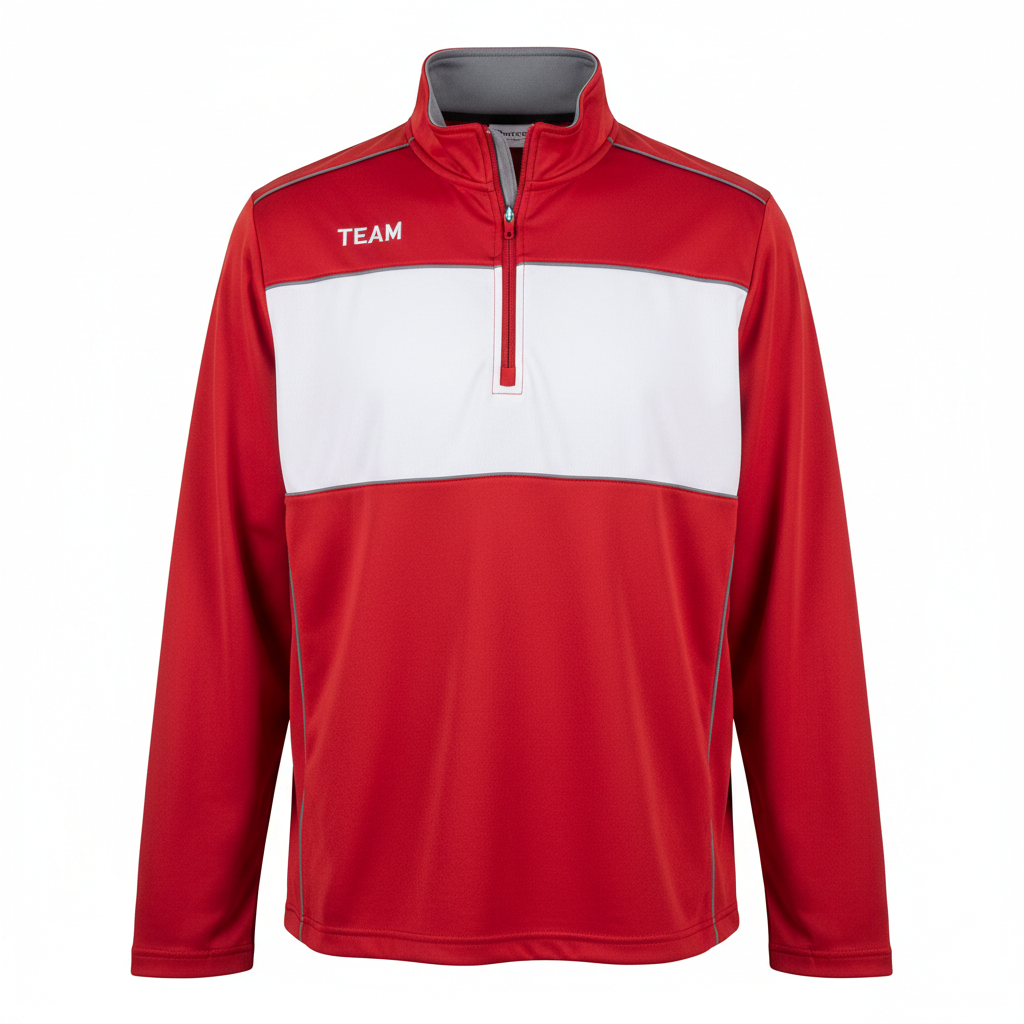 Quarter Zipper Batting Pullover