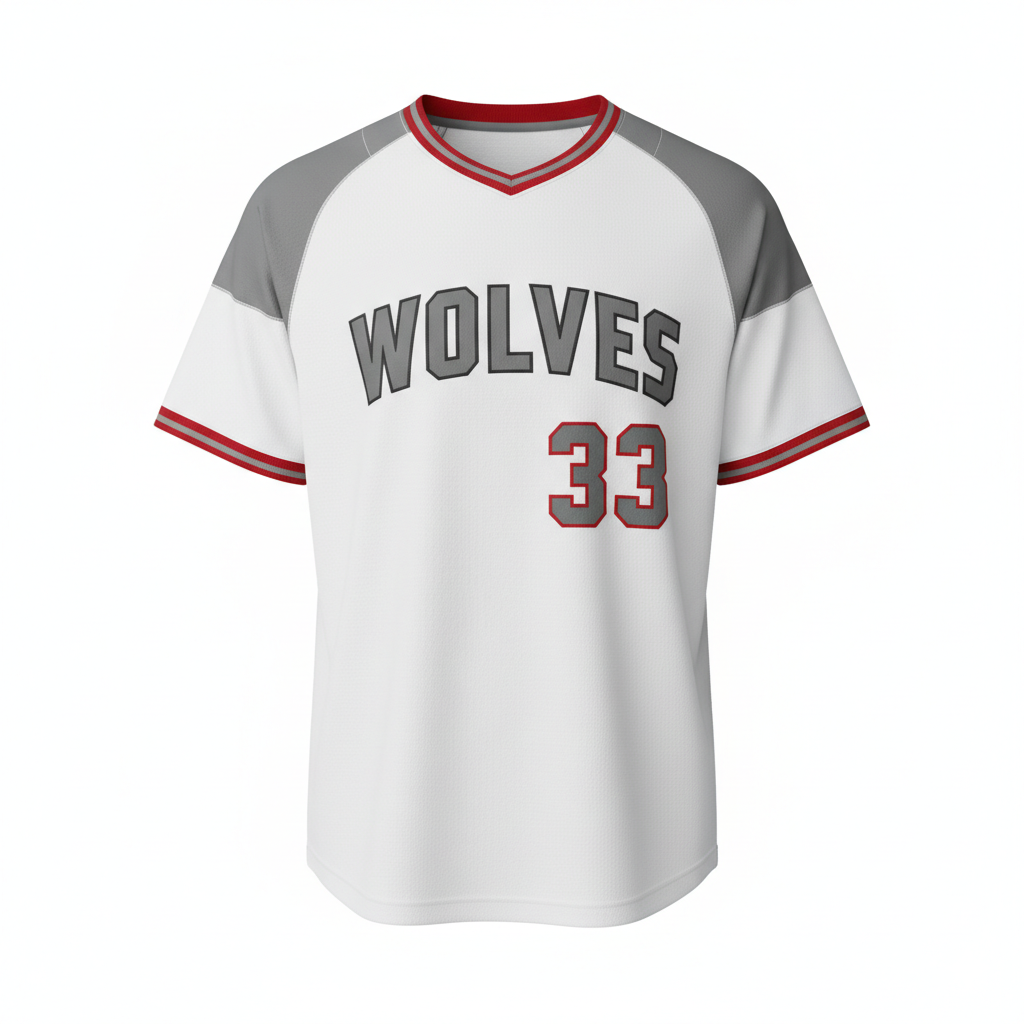 Round Neck Baseball Jersey