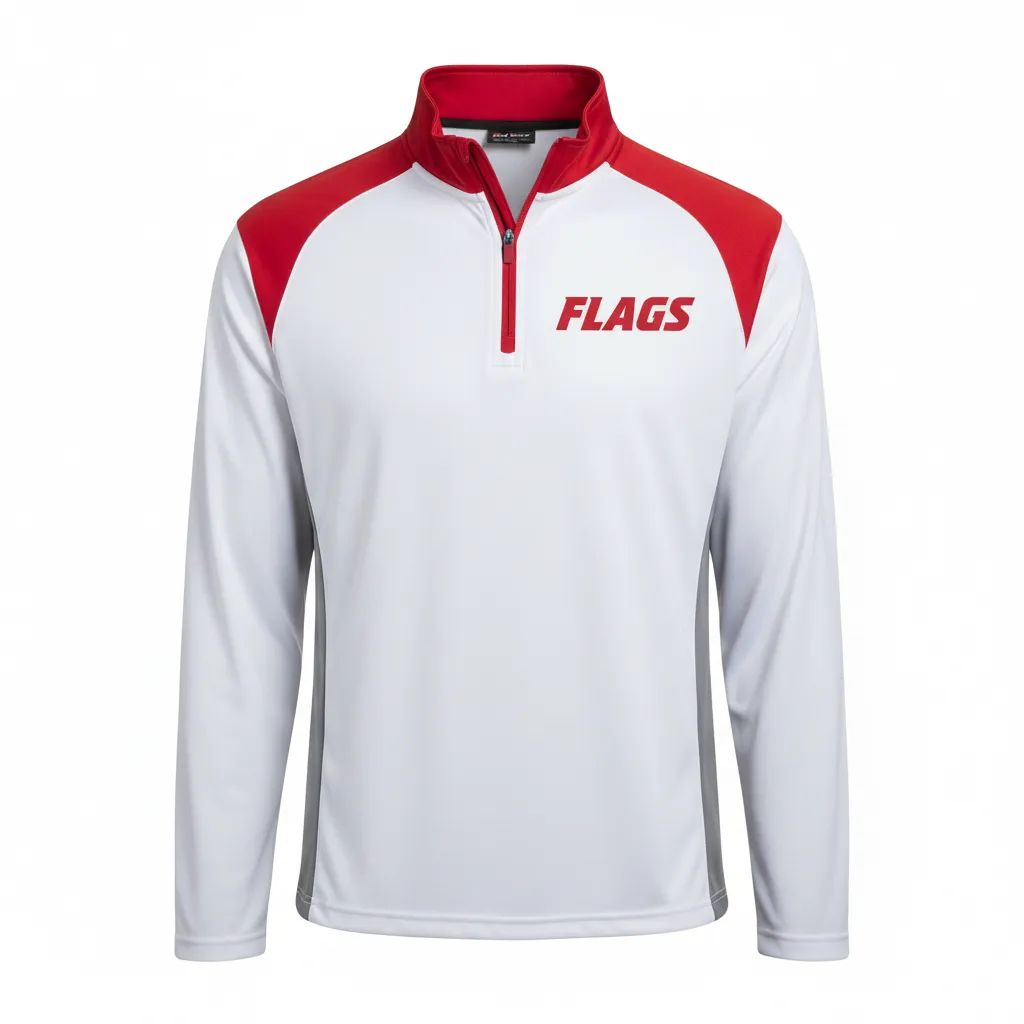 Custom Flag Football Quarter-Zip Pullovers