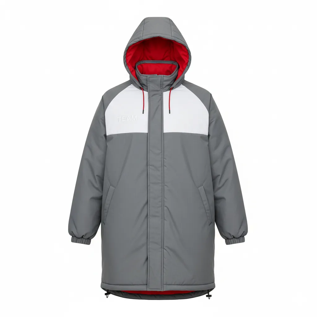 Custom Soccer Bench Jackets - Front View - HAMCO