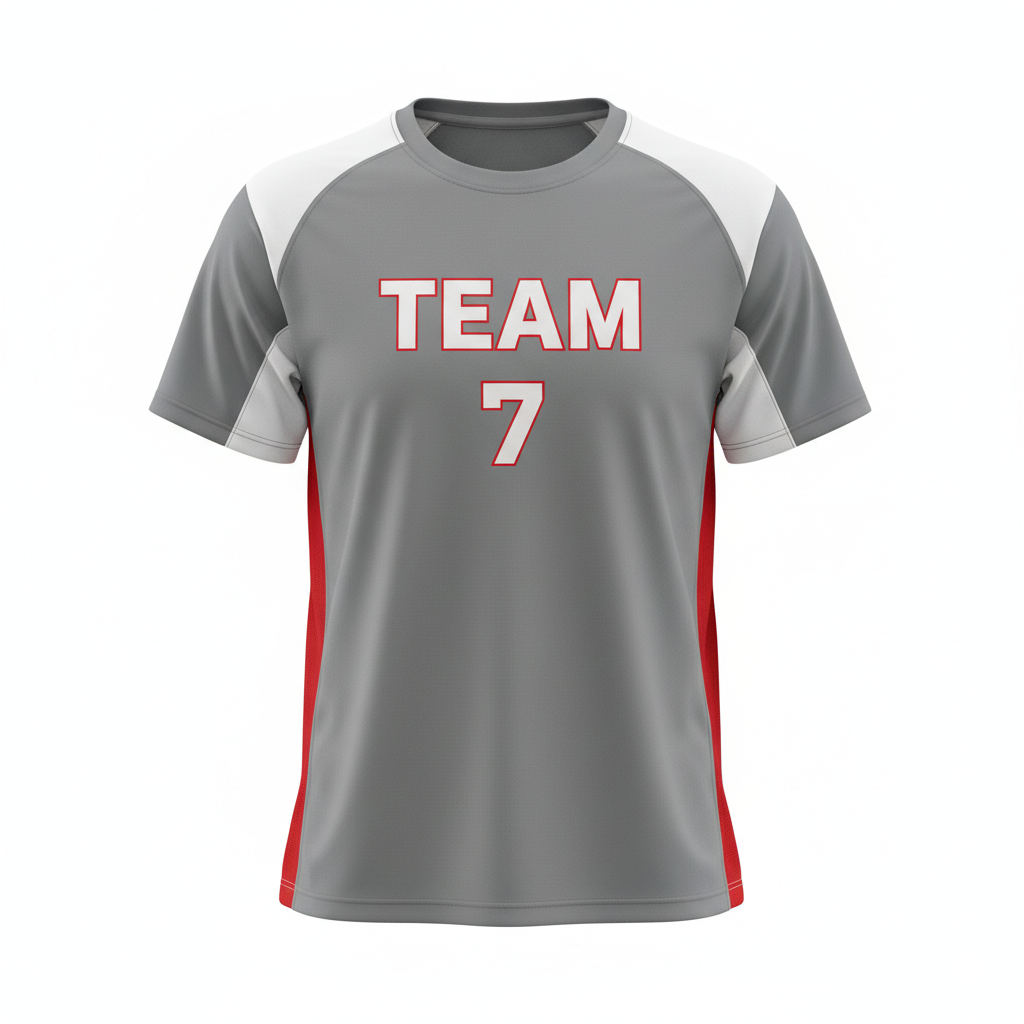 Custom Softball Short Sleeve T-Shirt - Front View - HAMCO Sports Inc.