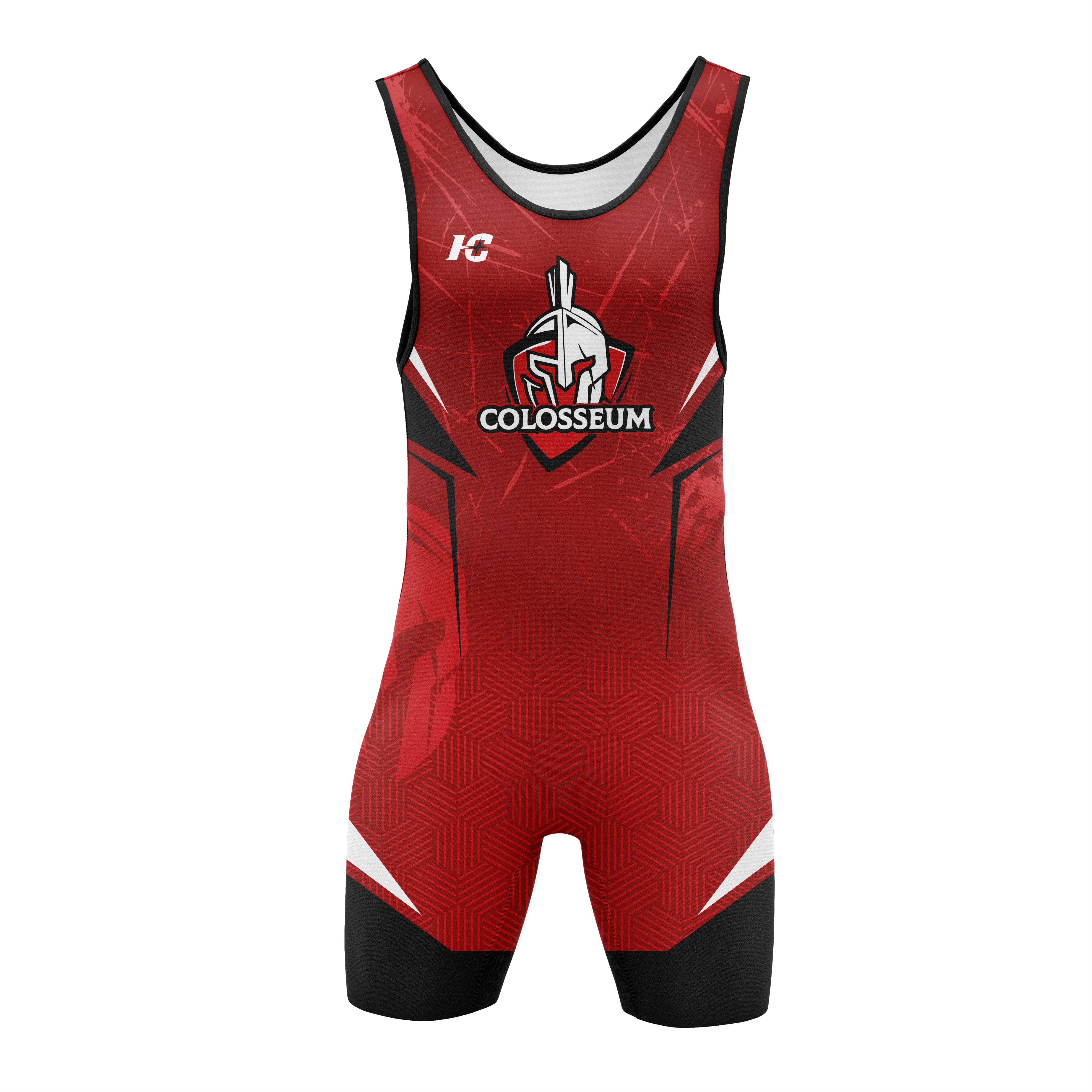 Custom Wrestling Singlet - Front View - HAMCO