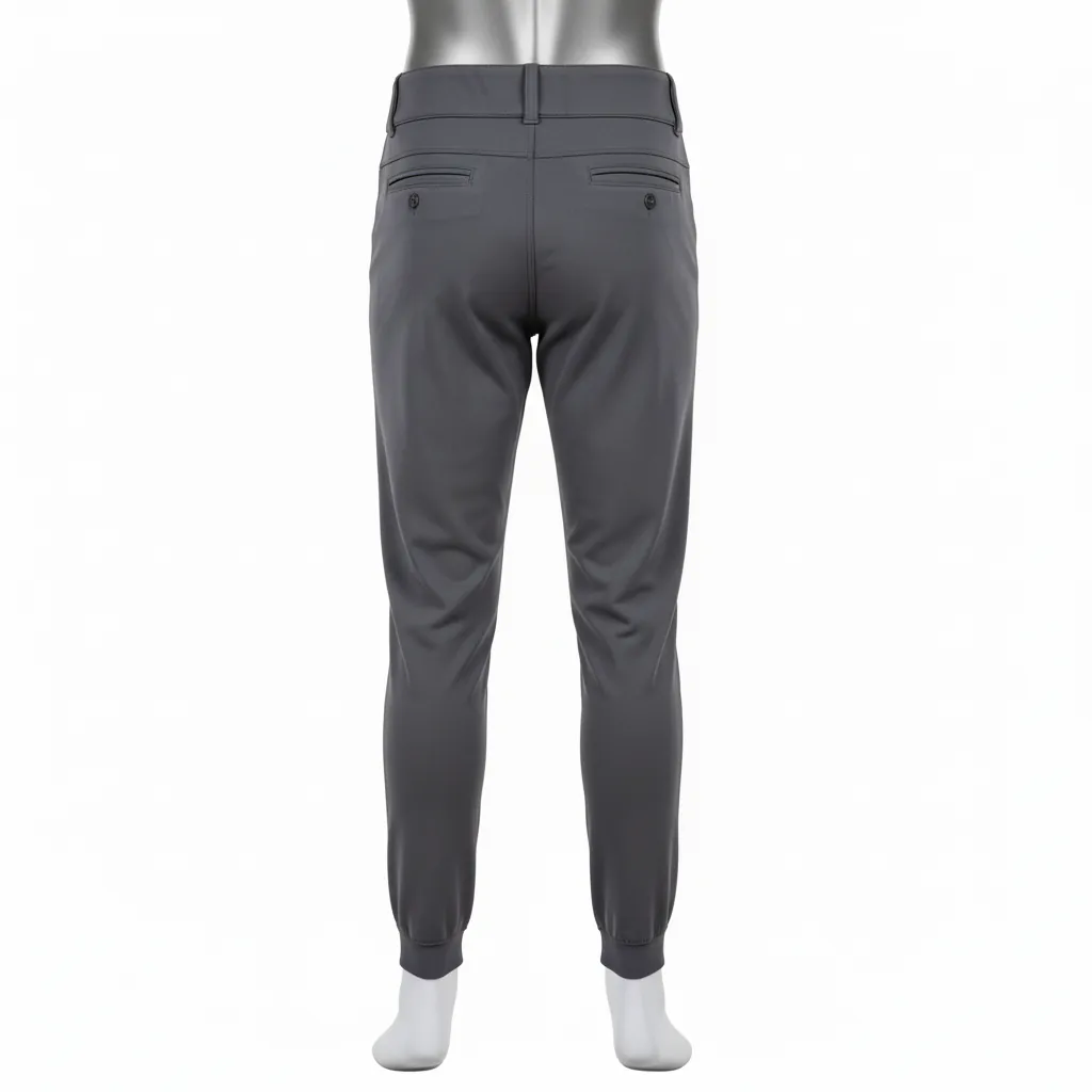 Custom Baseball Ankle Length Baseball Pant - Custom Design - Ankle Length Pant Graphite Solid - Back View - HAMCO Sports Inc.