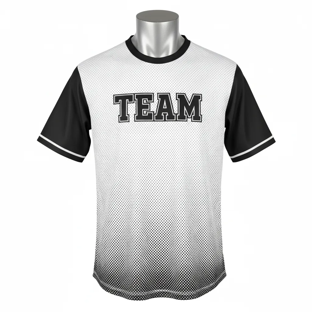 Custom Baseball Batting Practice Jersey - Black - Practice Jersey Half Sleeve Trainer Halftone - Front View - HAMCO Sports Inc.