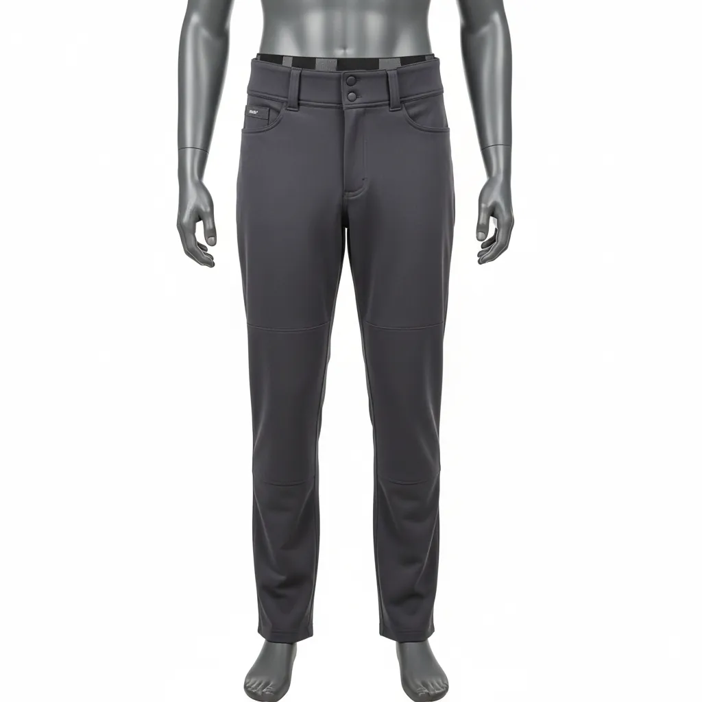 Custom Baseball Full Length Baseball Pant - Custom Design - Full Length Pant Graphite Solid - Front View - HAMCO Sports Inc.