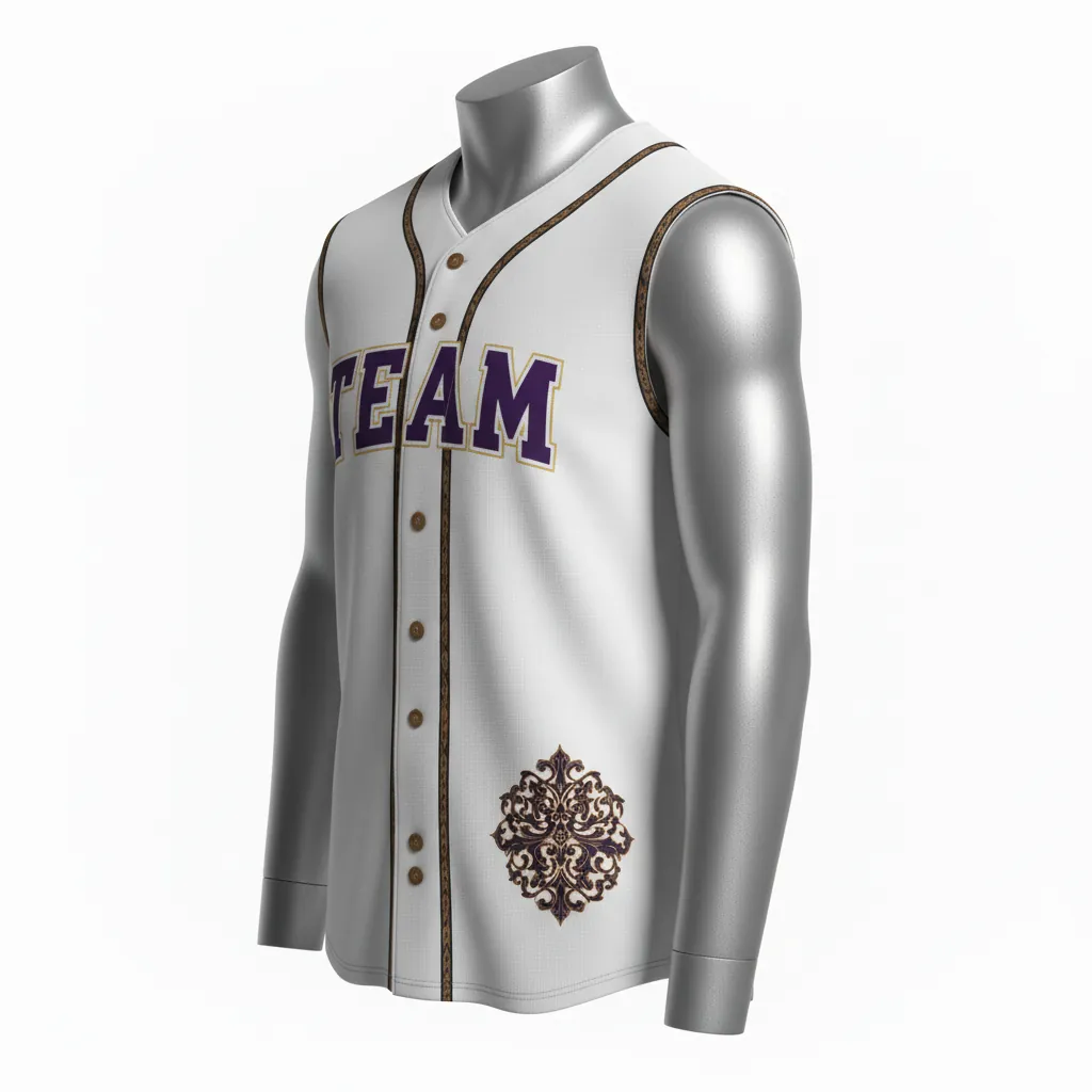 Custom Baseball Sleeveless Baseball Jersey - White, Black - Sleeveless Full Button Bronze Premium Accents Script - Front View - HAMCO Sports Inc.