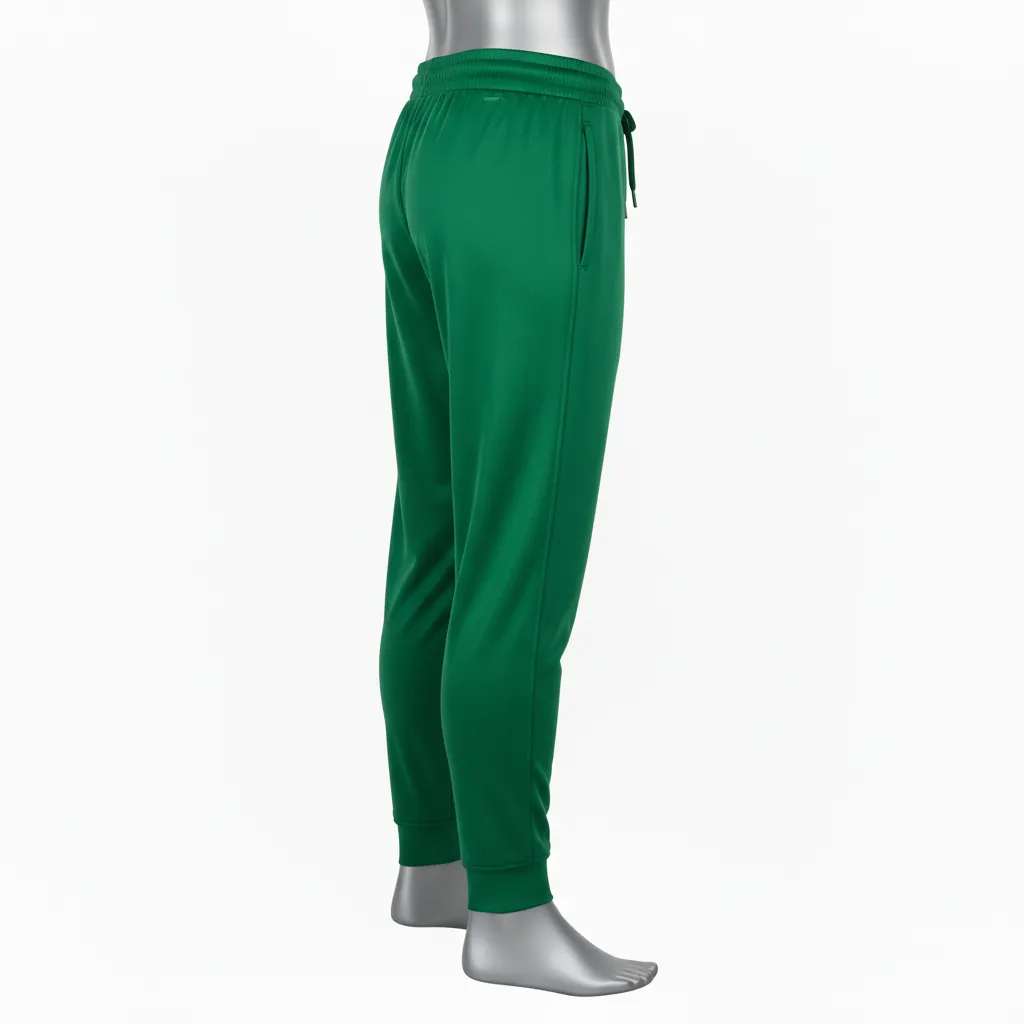 Custom Basketball Basketball Joggers - Green - Joggers Forest Solid - Side View - HAMCO Sports Inc.