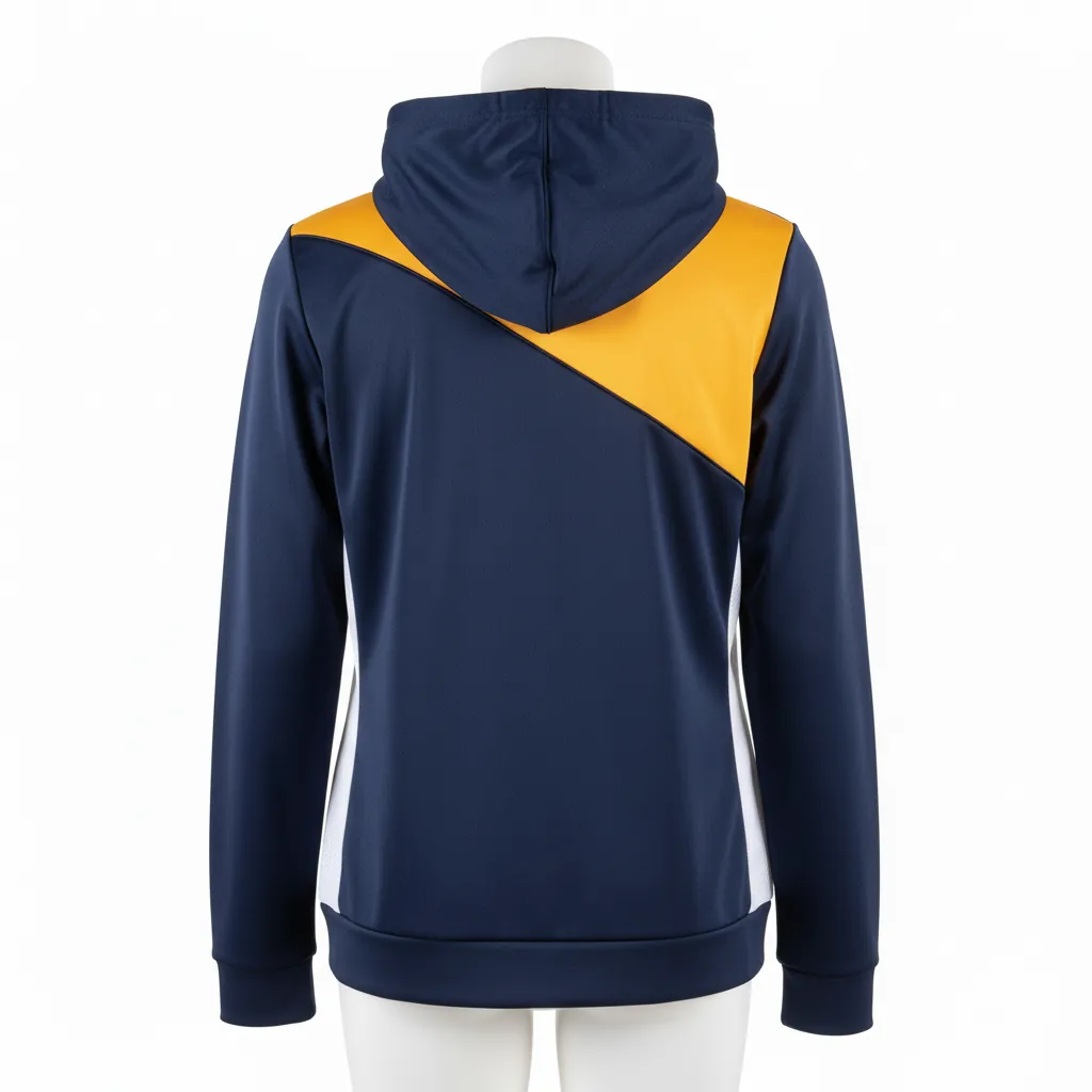 Custom Basketball Full Zip Basketball Hoodie - Custom Design - Basketball Full Zip Hoodie - Back View - HAMCO Sports Inc.