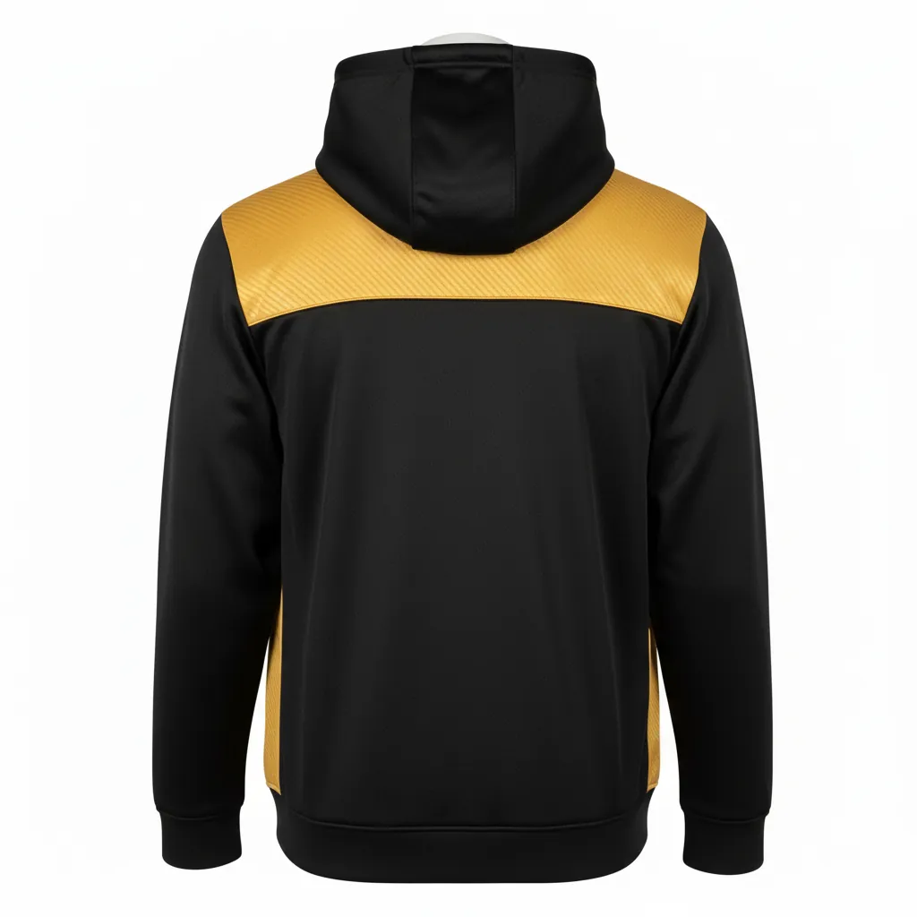 Custom Basketball Full Zip Basketball Hoodie - Custom Design - Basketball Full Zip Hoodie - Back View - HAMCO Sports Inc.