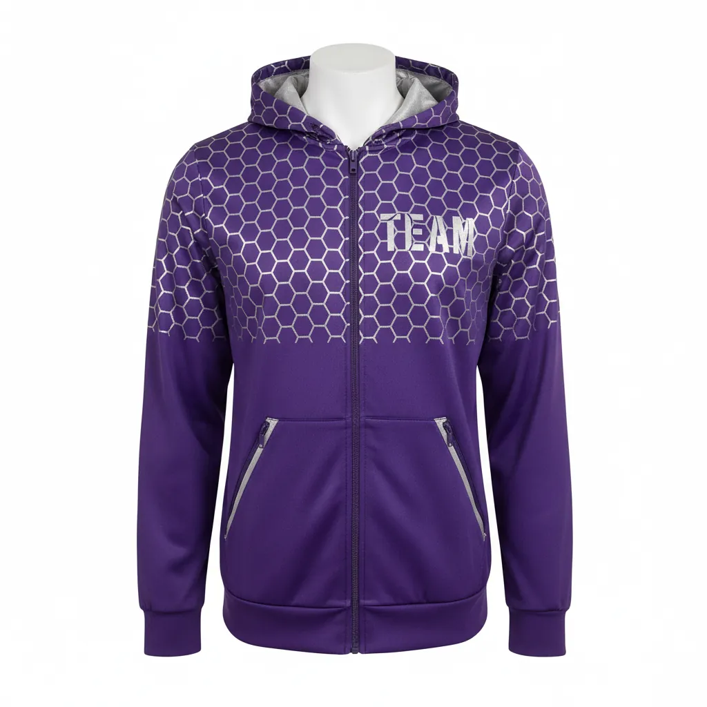 Custom Basketball Full Zip Basketball Hoodie - Custom Design - Basketball Full Zip Hoodie - Front View - HAMCO Sports Inc.