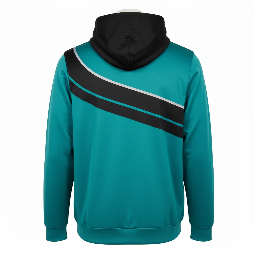 Custom Basketball Full Zip Basketball Hoodie - Custom Design - Basketball Full Zip Hoodie - Back View - HAMCO Sports Inc.