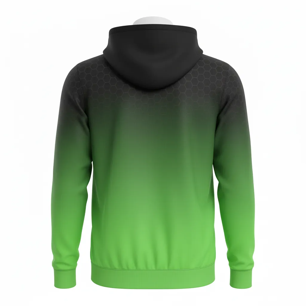 Custom Basketball Full Zip Basketball Hoodie - Custom Design - Basketball Full Zip Hoodie - Back View - HAMCO Sports Inc.