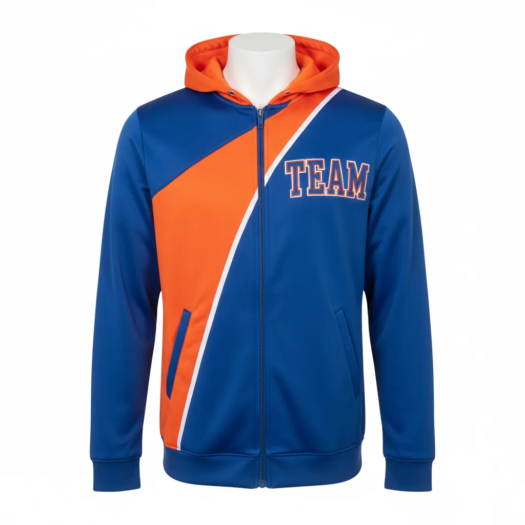 Custom Basketball Full Zip Basketball Hoodie - Custom Design - Basketball Full Zip Hoodie - Front View - HAMCO Sports Inc.