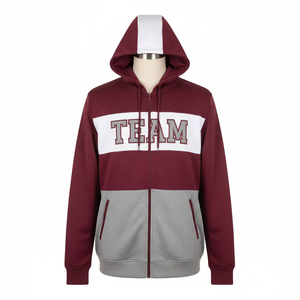 Custom Basketball Full Zip Basketball Hoodie - Custom Design - Basketball Full Zip Hoodie - Front View - HAMCO Sports Inc.