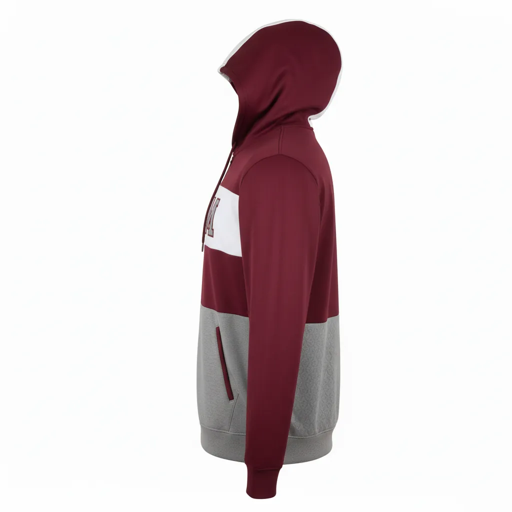 Custom Basketball Full Zip Basketball Hoodie - Custom Design - Basketball Full Zip Hoodie - Side View - HAMCO Sports Inc.