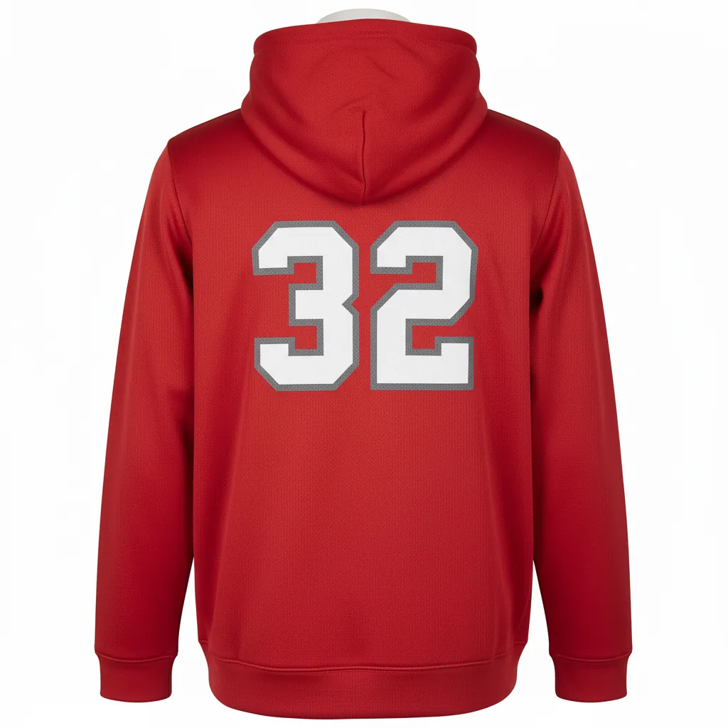 Custom Basketball Pullover Basketball Hoodie - Custom Design - Basketball Pullover Hoodie - Back View - HAMCO Sports Inc.