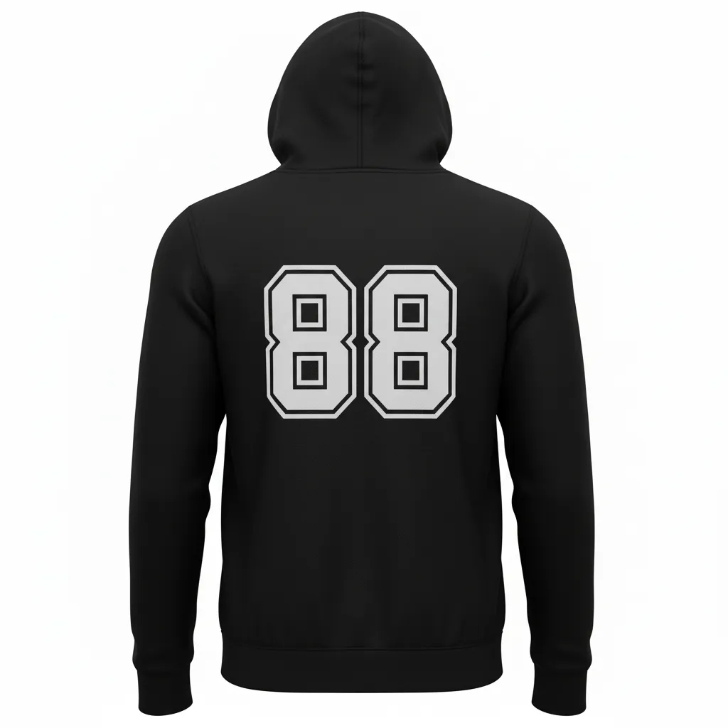 Custom Basketball Pullover Basketball Hoodie - Custom Design - Basketball Pullover Hoodie - Back View - HAMCO Sports Inc.