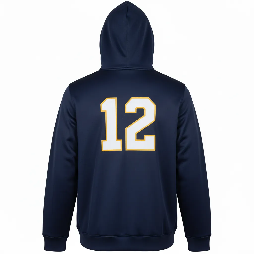 Custom Basketball Pullover Basketball Hoodie - Custom Design - Basketball Pullover Hoodie - Back View - HAMCO Sports Inc.