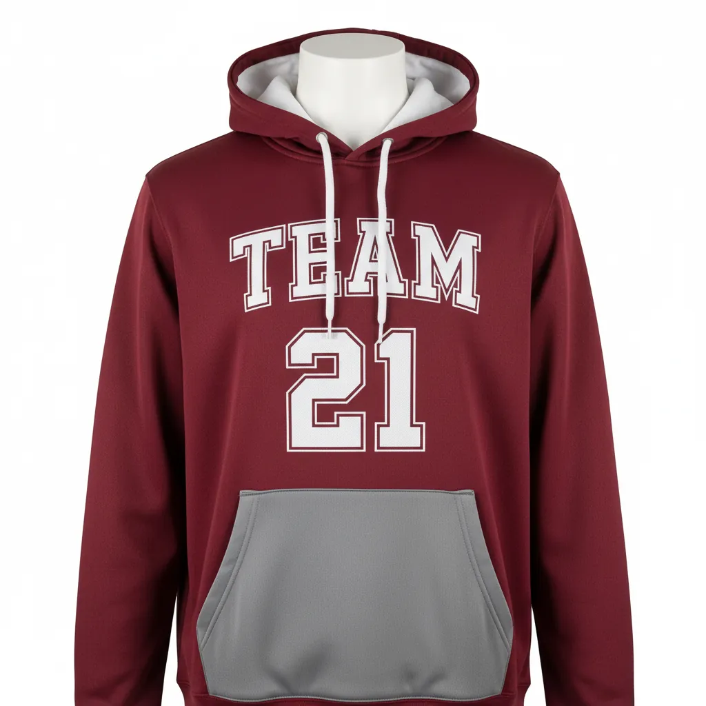 Custom Basketball Pullover Basketball Hoodie - Custom Design - Basketball Pullover Hoodie - Front View - HAMCO Sports Inc.