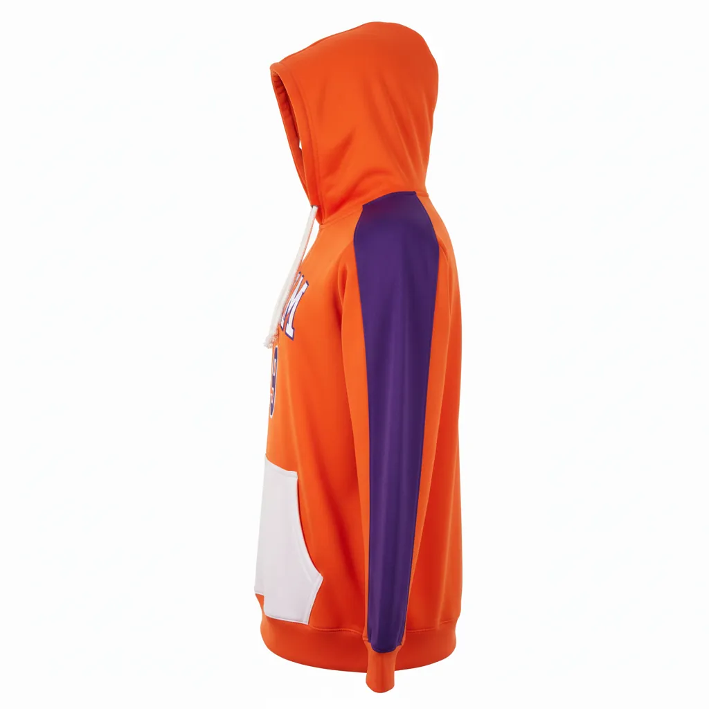 Custom Basketball Pullover Basketball Hoodie - Custom Design - Basketball Pullover Hoodie - Side View - HAMCO Sports Inc.