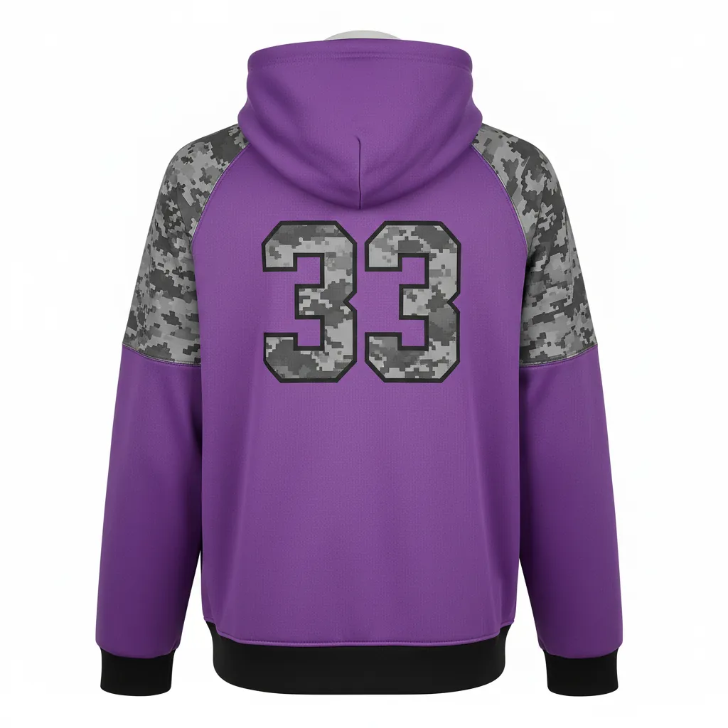Custom Basketball Pullover Basketball Hoodie - Custom Design - Basketball Pullover Hoodie - Back View - HAMCO Sports Inc.