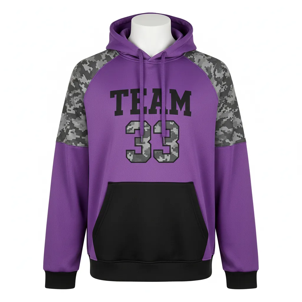 Custom Basketball Pullover Basketball Hoodie - Custom Design - Basketball Pullover Hoodie - Front View - HAMCO Sports Inc.