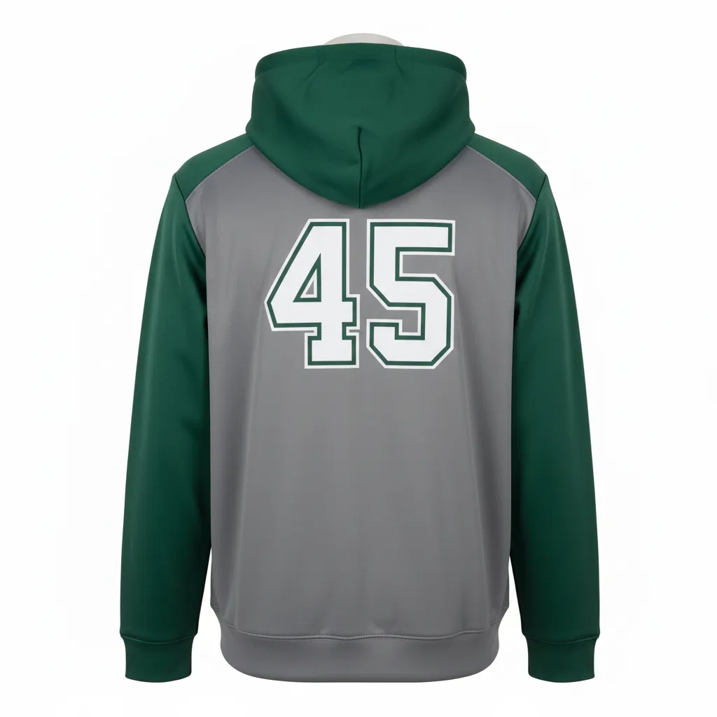 Custom Basketball Pullover Basketball Hoodie - Custom Design - Basketball Pullover Hoodie - Back View - HAMCO Sports Inc.