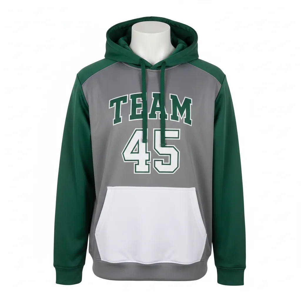 Custom Basketball Pullover Basketball Hoodie - Custom Design - Basketball Pullover Hoodie - Front View - HAMCO Sports Inc.
