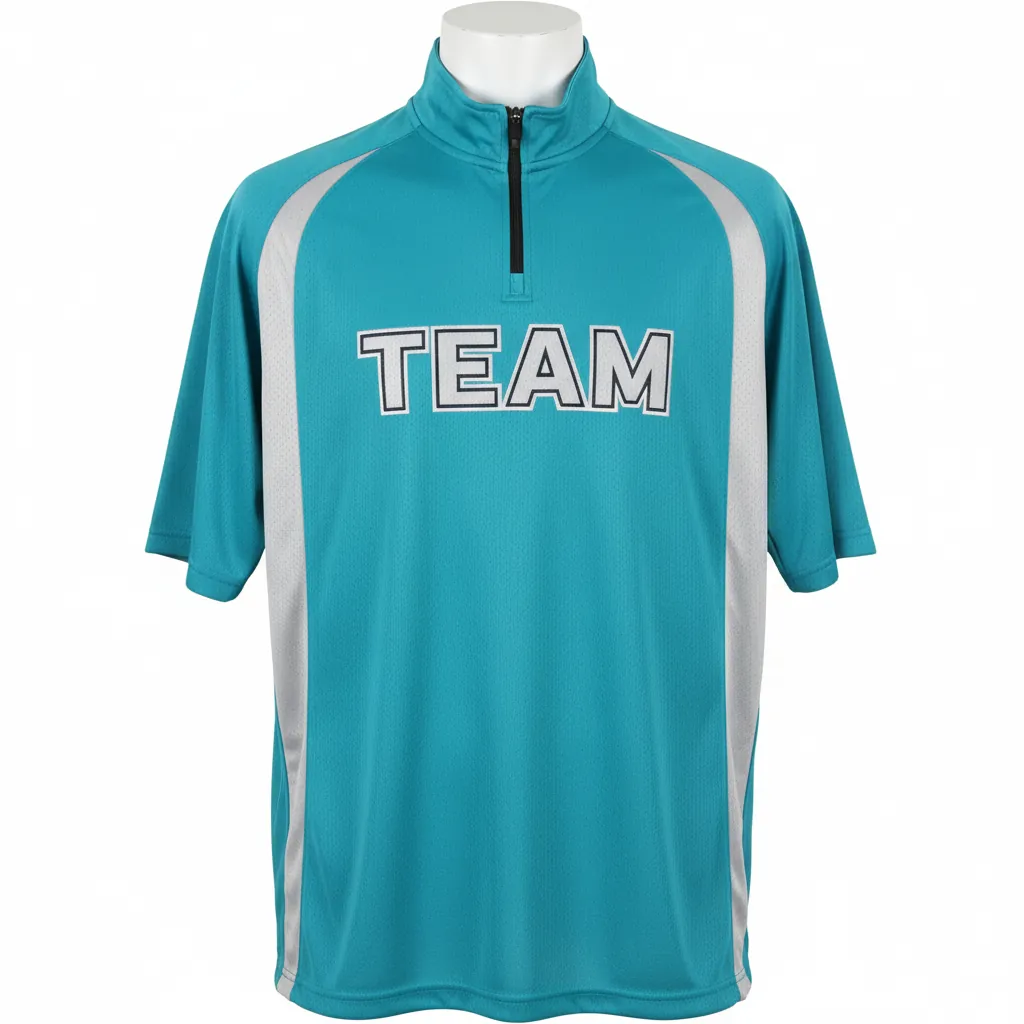 Custom Basketball Quarter Zip Practice Jersey - Custom Design - Basketball Practice Jersey - Front View - HAMCO Sports Inc.