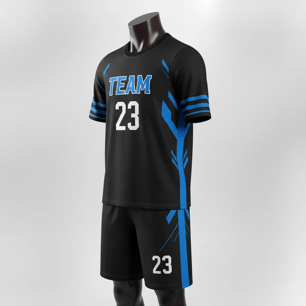 Custom Basketball Short Sleeve Practice T Shirt - Black, Blue - Practice T Shirt Columbia Stripe - Front View - HAMCO Sports Inc.