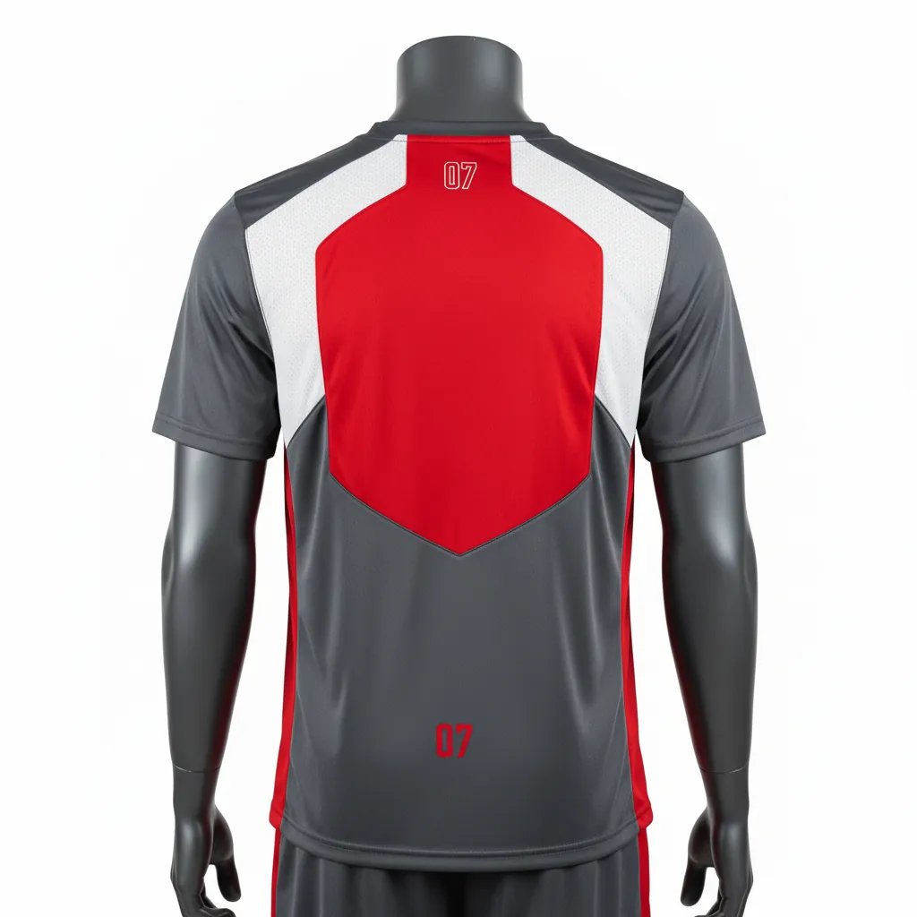 Custom Basketball Short Sleeve Practice T Shirt - White - Practice T Shirt Graphite Angular - Back View - HAMCO Sports Inc.