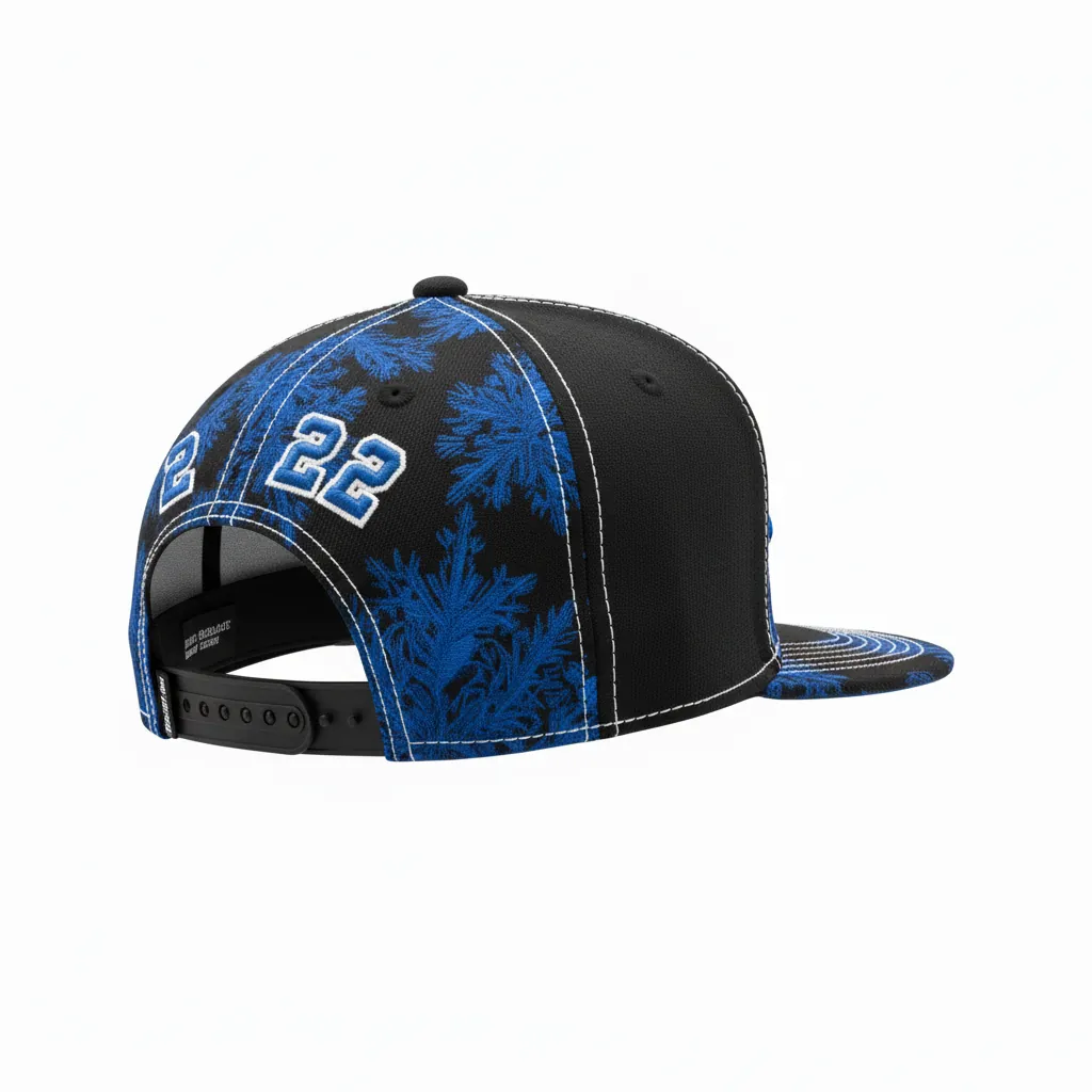 Custom Esports Cap - Blue, White - Team Cap All Blacks Royal - Back View - HAMCO Sports Inc.