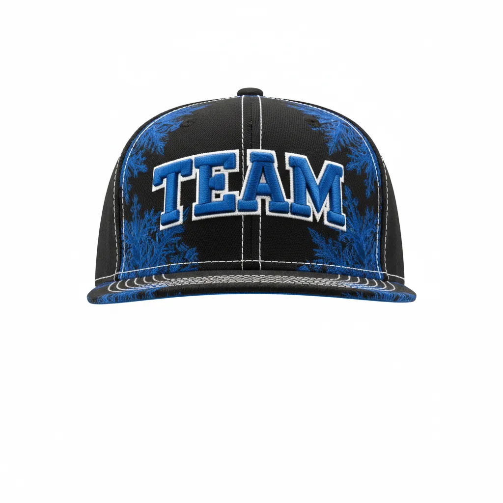 Custom Esports Cap - Blue, White - Team Cap All Blacks Royal - Front View - HAMCO Sports Inc.