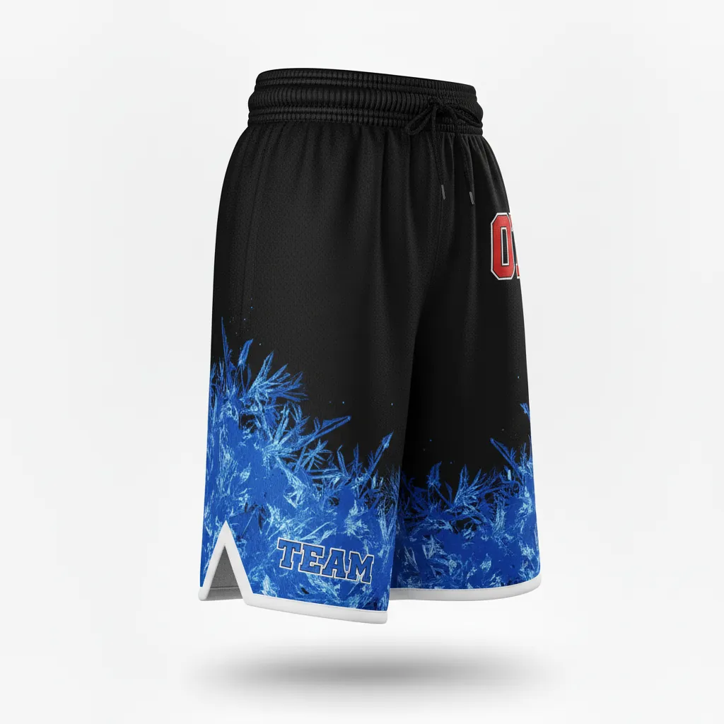 Custom Esports Esports Classic Shorts - Blue, White - Perf Shorts All Blacks Royal - Front View - HAMCO Sports Inc.