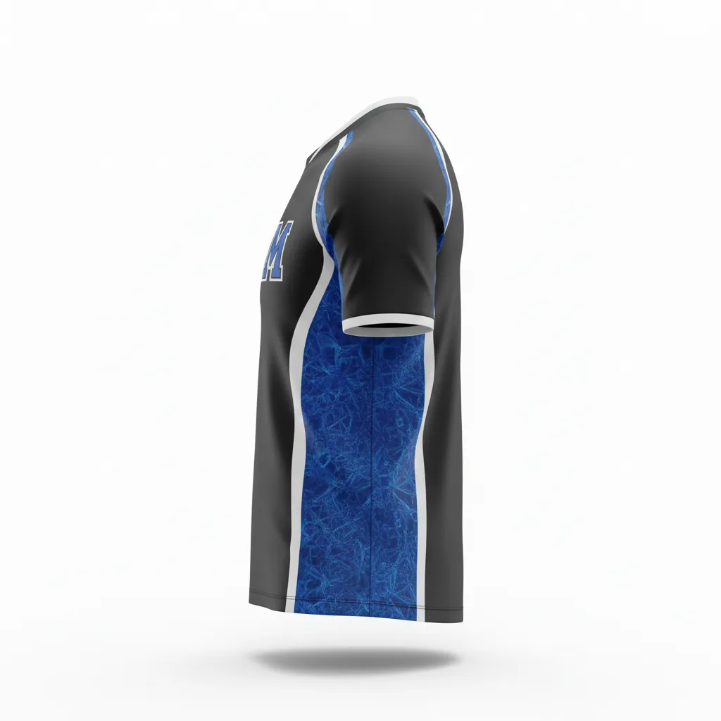 Custom Esports Esports Jersey - Blue, White - Pro Jersey All Blacks Royal - Side View - HAMCO Sports Inc.