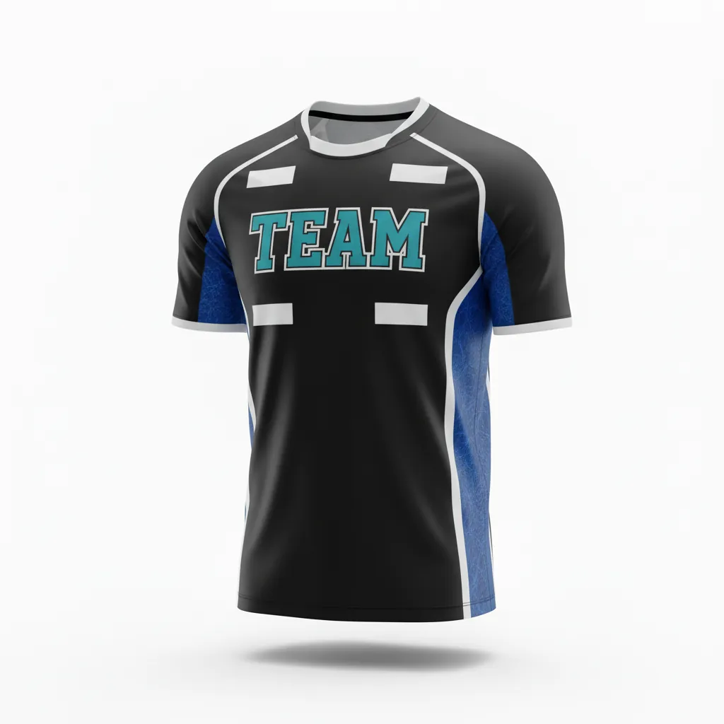 Custom Esports Esports Jersey - White - Pro Jersey All Blacks Teal - Front View - HAMCO Sports Inc.