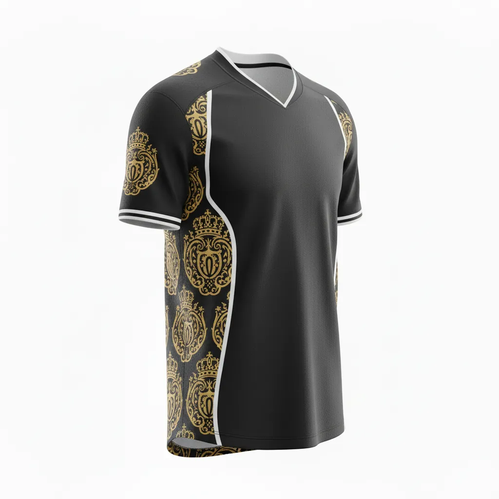 Custom Esports Esports Jersey - Gold, White - Pro Jersey All Blacks Vegas - Side View - HAMCO Sports Inc.