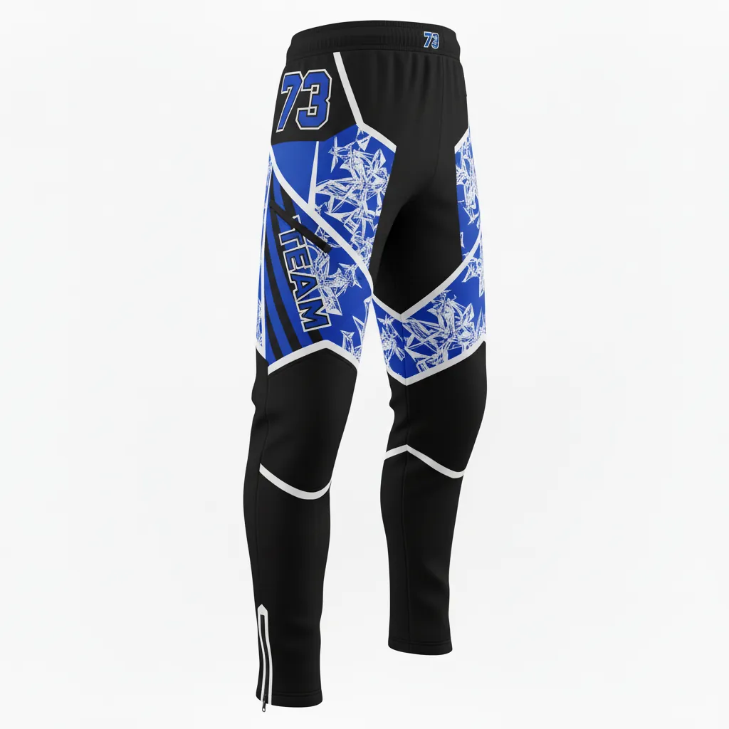 Custom Esports Esports Pant - Blue, White - Perf Pants All Blacks Royal - Front View - HAMCO Sports Inc.