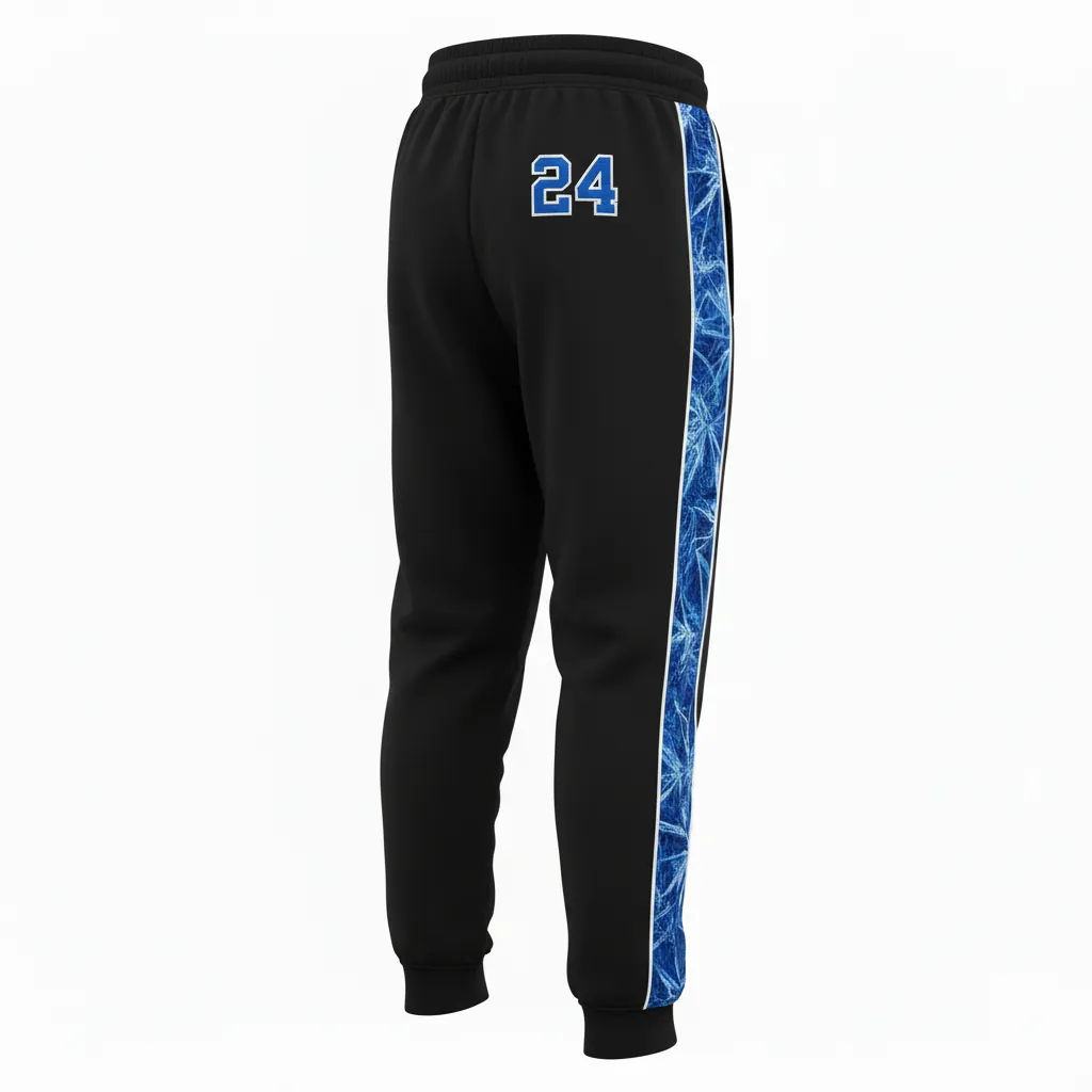 Custom Esports Jogger Pant - Blue, White - Jogger Pants All Blacks Royal - Back View - HAMCO Sports Inc.