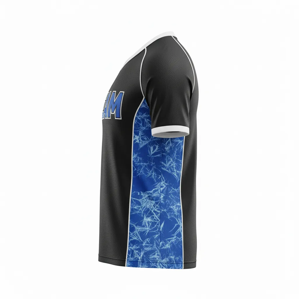 Custom Esports Short Sleeve Esports Jersey - Blue, White - Ss Jersey All Blacks Royal - Side View - HAMCO Sports Inc.