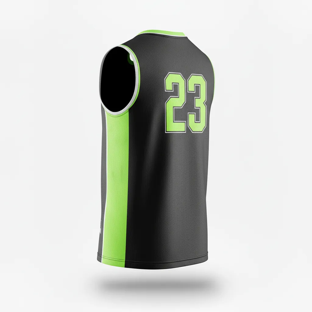 Custom Esports Sleeveless Esports Jersey - Yellow, White - Sleeveless Jersey All Blacks Electric - Back View - HAMCO Sports Inc.