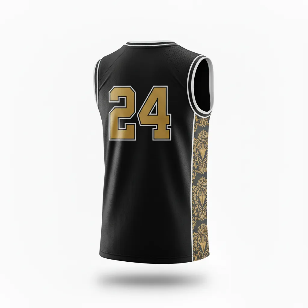 Custom Esports Sleeveless Esports Jersey - Gold, White - Sleeveless Jersey All Blacks Vegas - Back View - HAMCO Sports Inc.