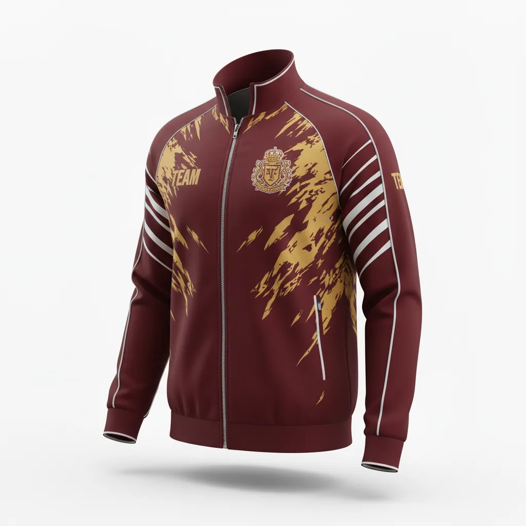 Custom Esports Track Jacket - Gold, White - Track Jacket All Blacks Vegas - Front View - HAMCO Sports Inc.